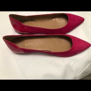 Talbots suede pointy toe flats